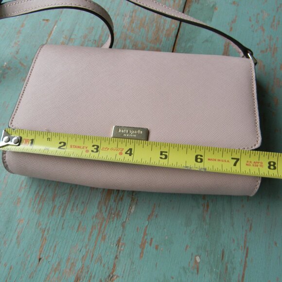 Kate Spade Laurel Way ADDISON Crossbody/INNER WALLET SAFFIANO LEATHER PINK - Picture 3 of 8